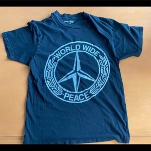 Hstry x Nas -t shirt -black “ world wide peace “